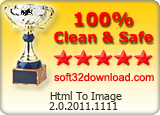 Html To Image 2.0.2011.1111 Clean & Safe award
